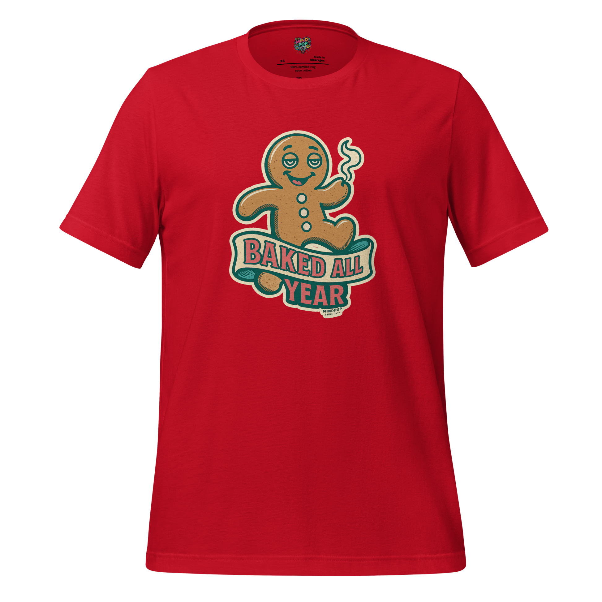 Baked All Year Christmas Cookie Shirt Red