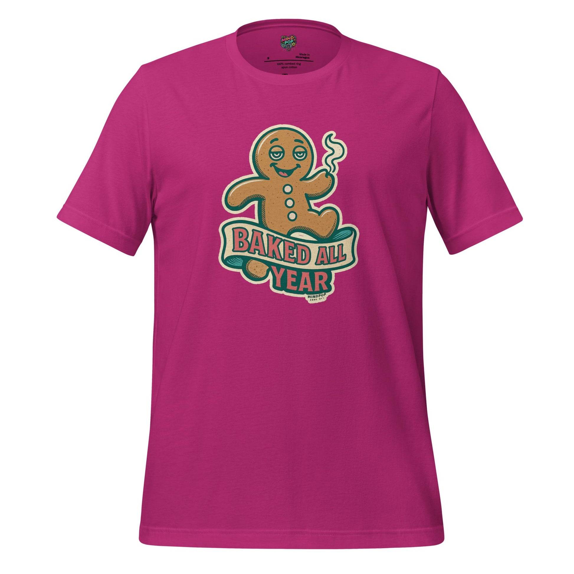 Baked All Year Christmas Cookie Shirt Berry