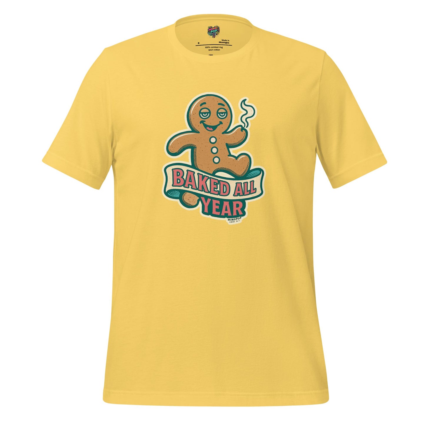 Baked All Year Christmas Cookie Shirt Yellow