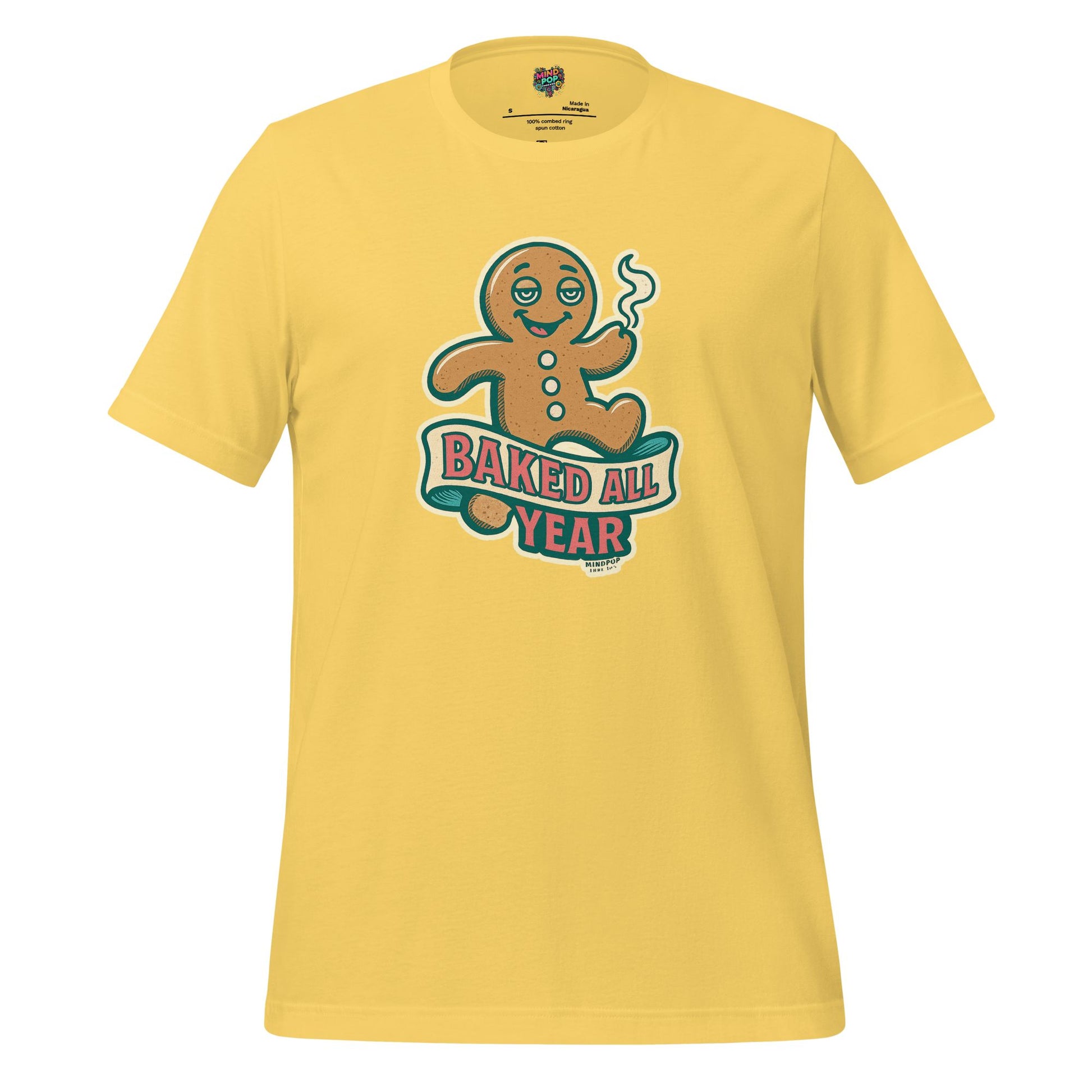 Baked All Year Christmas Cookie Shirt Yellow