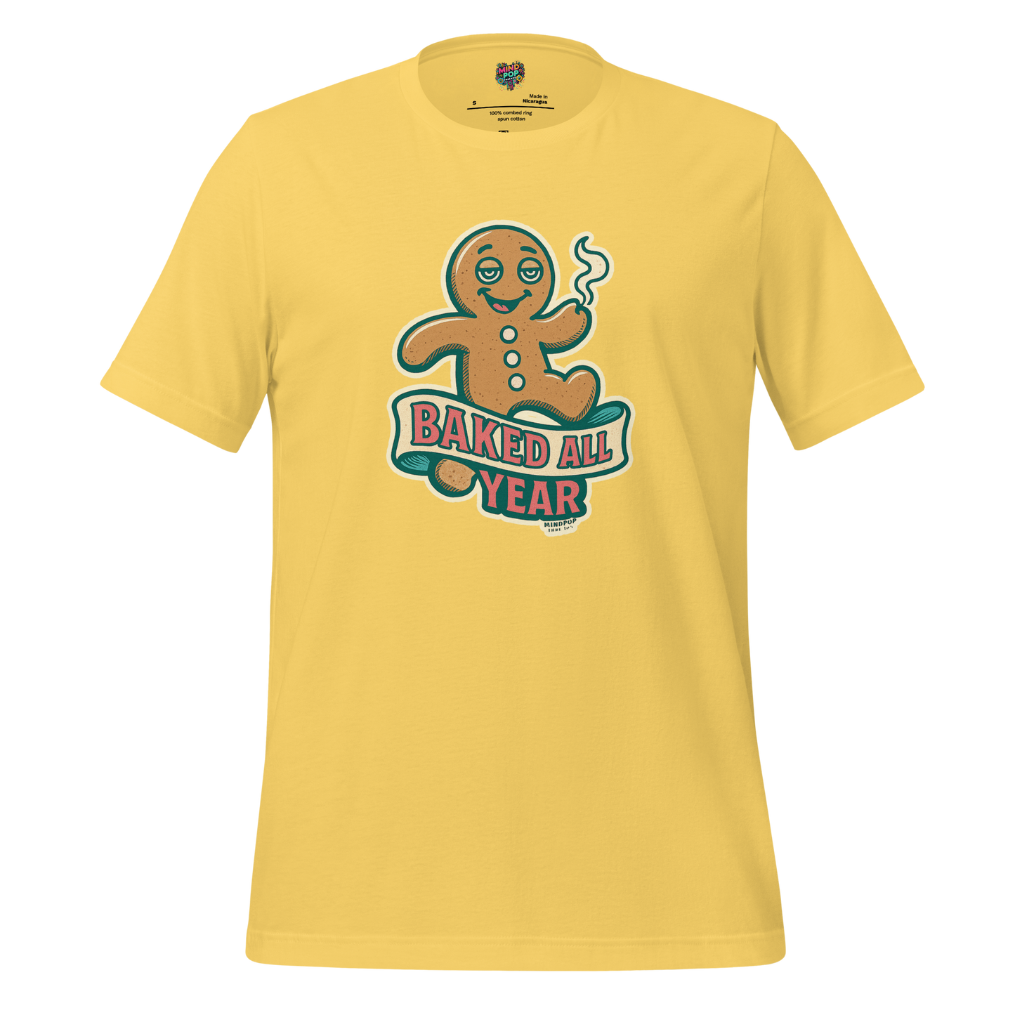 Baked All Year Christmas Cookie Shirt Yellow