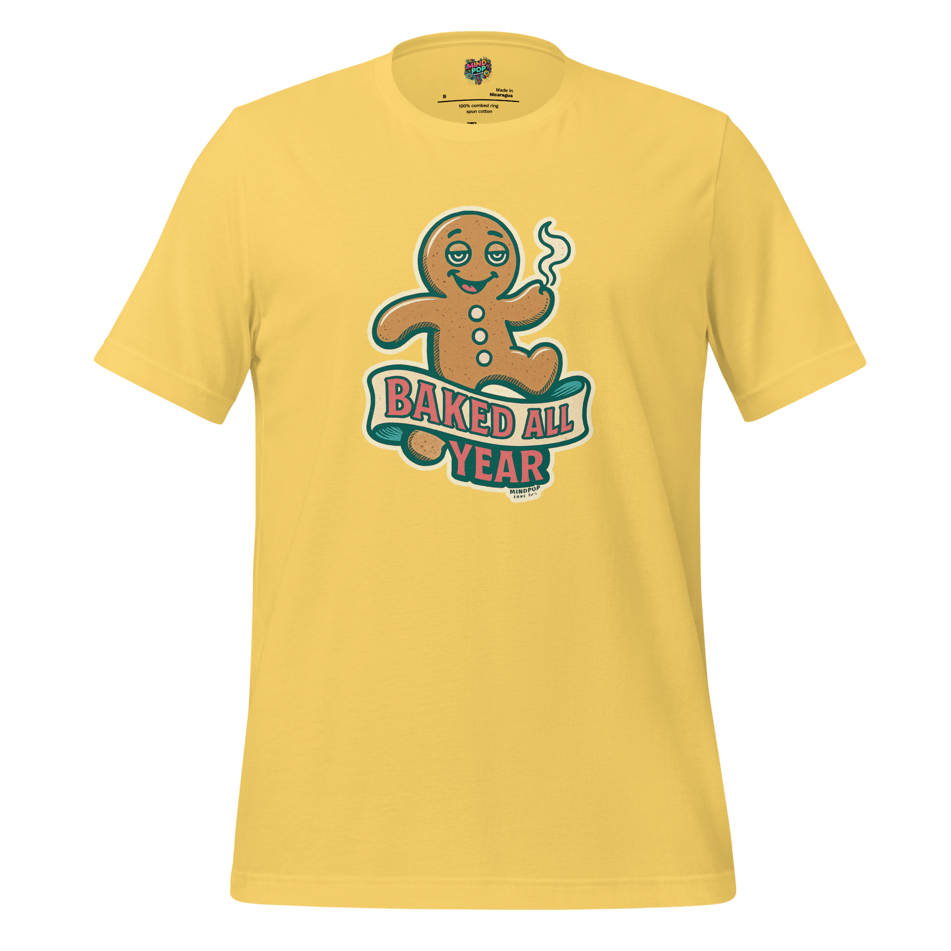 Baked All Year Christmas Cookie Shirt Yellow