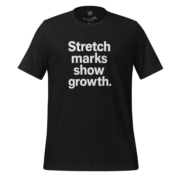 Stretch Marks Show Growth Body Positive Graphic Tee - tshirt - MPopTop - Vintage Black - 2XL - 9839877_21598