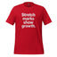 Body-Positive Stretch Marks Show Growth Cotton Shirt Red