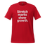 Body-Positive Stretch Marks Show Growth Cotton Shirt Red