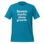 Body-Positive Stretch Marks Show Growth Cotton Shirt Aqua