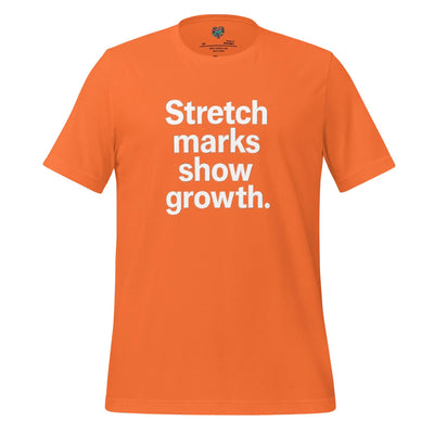 Body-Positive Stretch Marks Show Growth Cotton Shirt Orange
