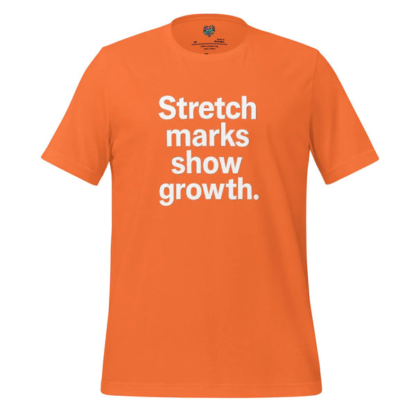 Stretch Marks Show Growth Body Positive Graphic Tee - tshirt - MPopTop - Orange - 4XL - 9839877_17211