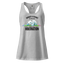 Buddhist Extremist fitted racerback tank top Heather gray