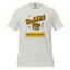 Buddhist Lite Graphic Tee — Funny Meditation Shirt Silver