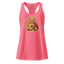 Buddy Buddha fitted racerback tank top Hot Pink