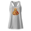 Buddy Buddha fitted racerback tank top Heather gray