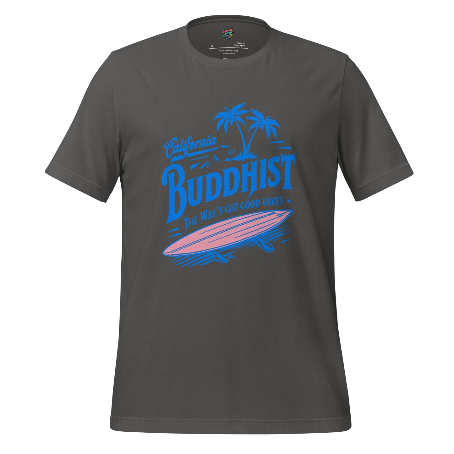Cali Buddhist Surfing Zen Shirt Asphalt