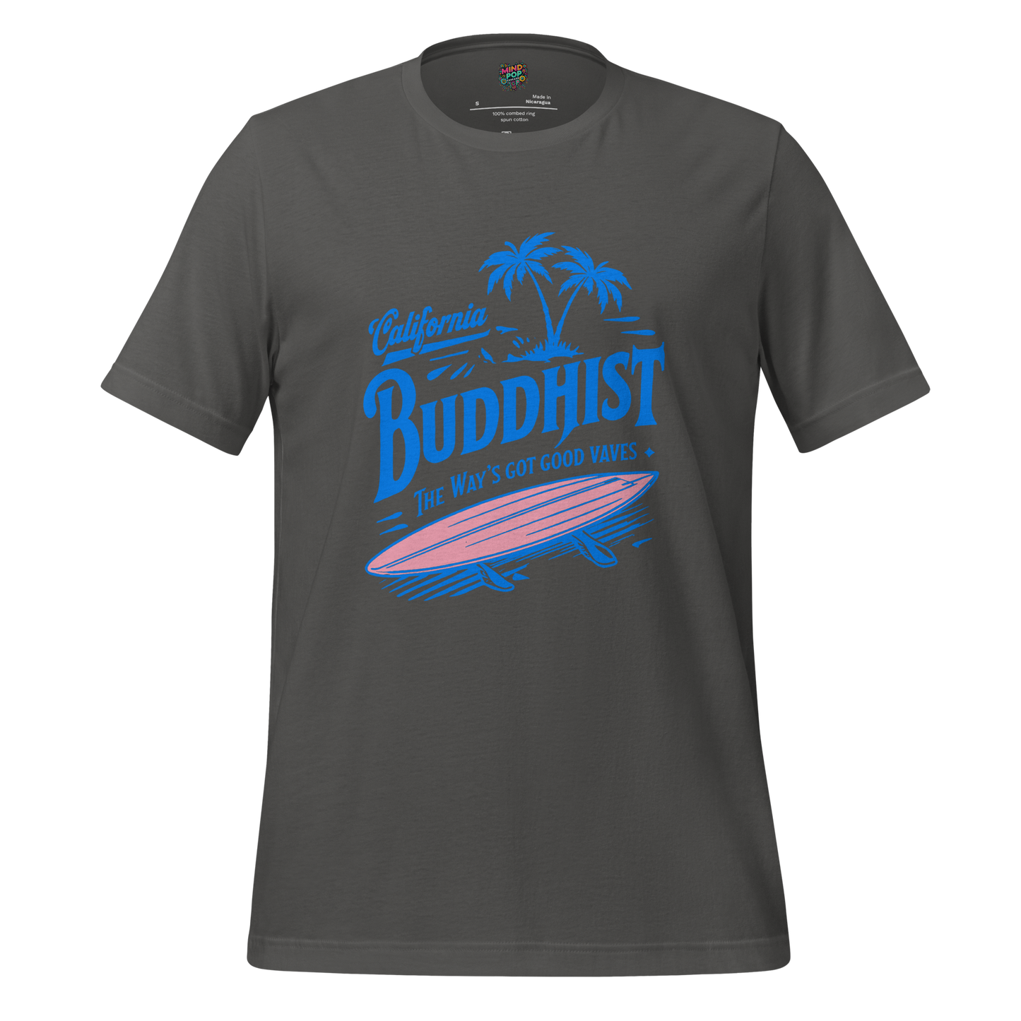 Cali Buddhist Surfing Zen Shirt Asphalt
