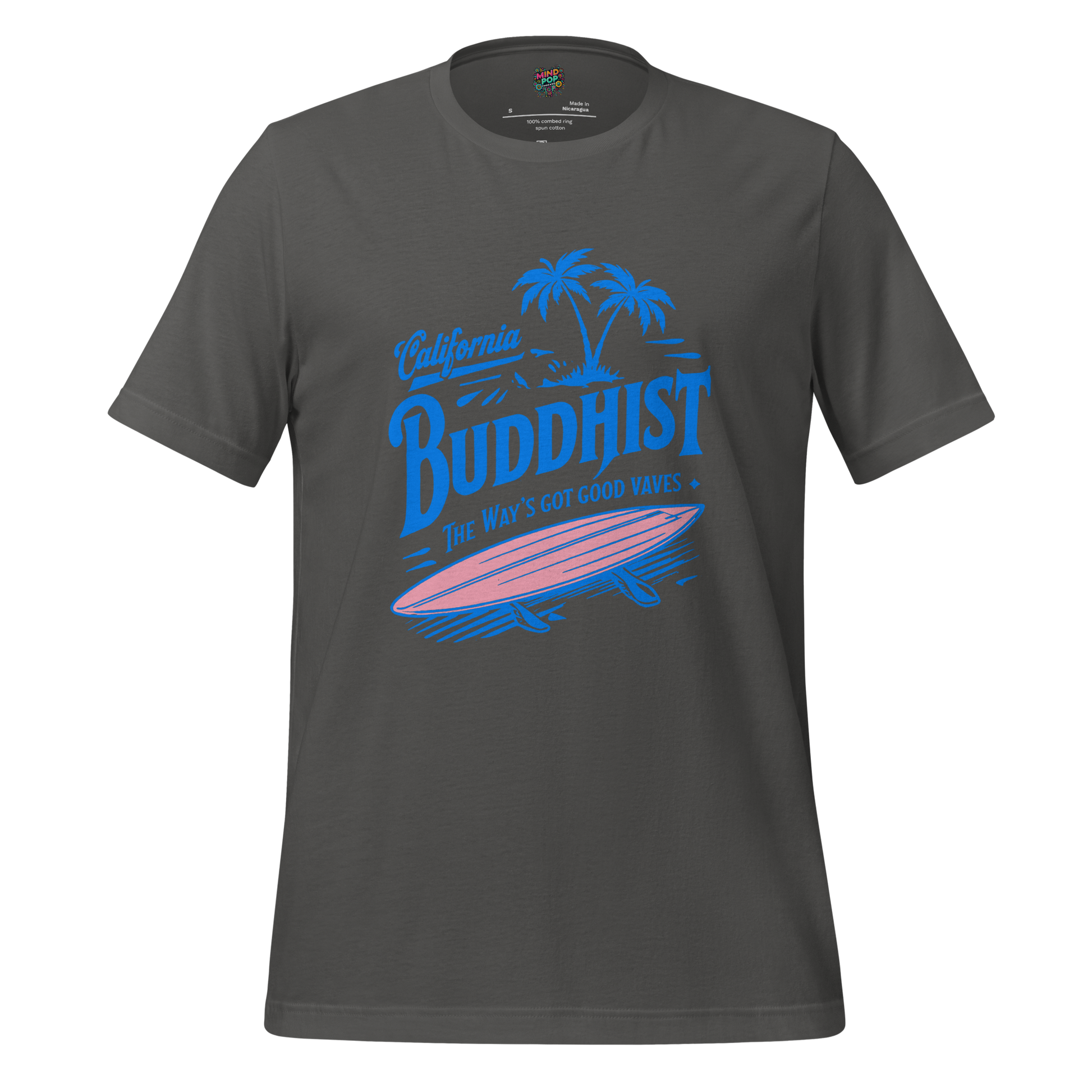 Cali Buddhist Surfing Zen Shirt Asphalt