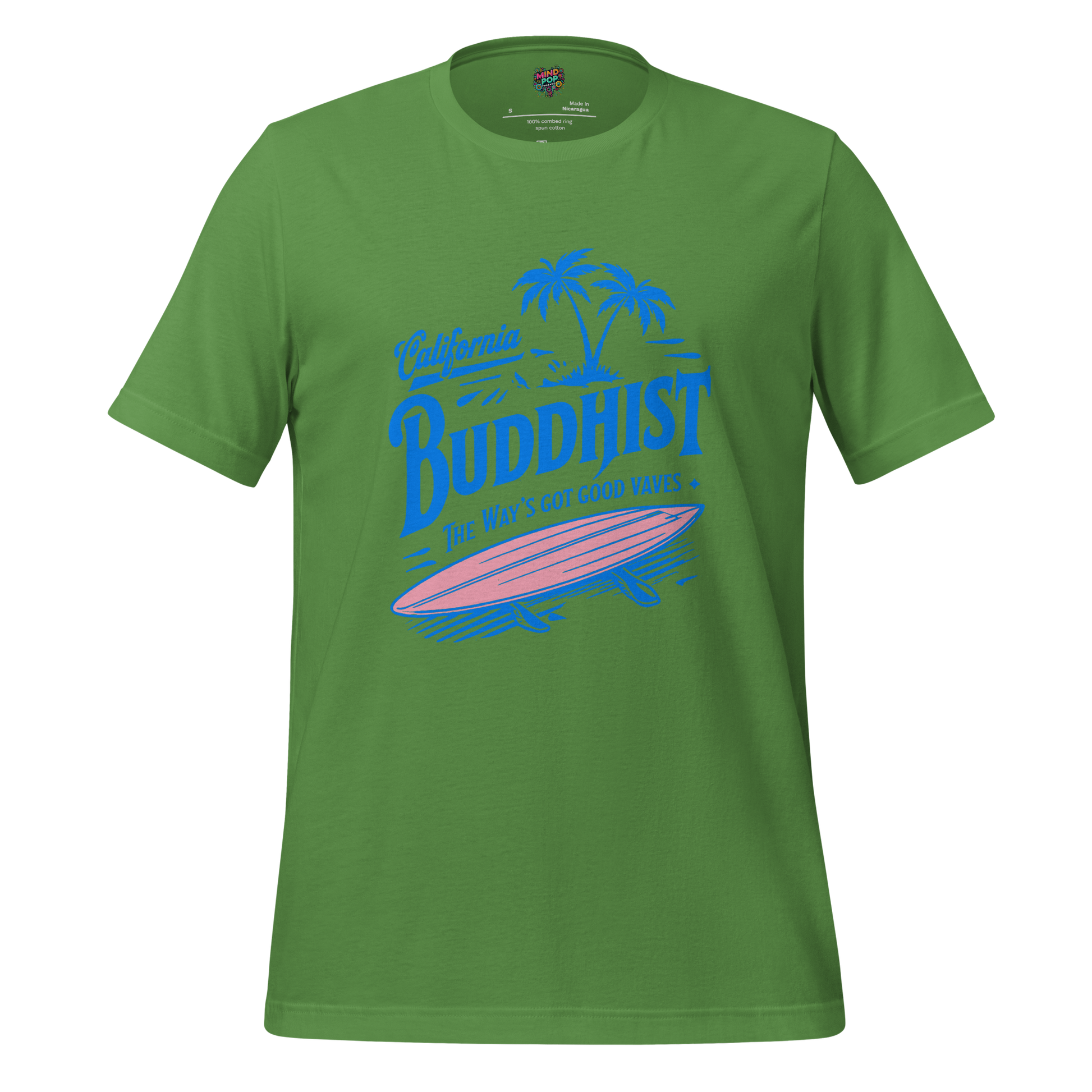 Cali Buddhist Surfing Zen Shirt Leaf