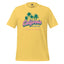 California Buddhist Surf Tee — Retro West Coast Vibe Yellow