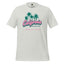 California Buddhist Surf Tee — Retro West Coast Vibe Silver