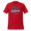 California Buddhist Surf Tee — Retro West Coast Vibe Red