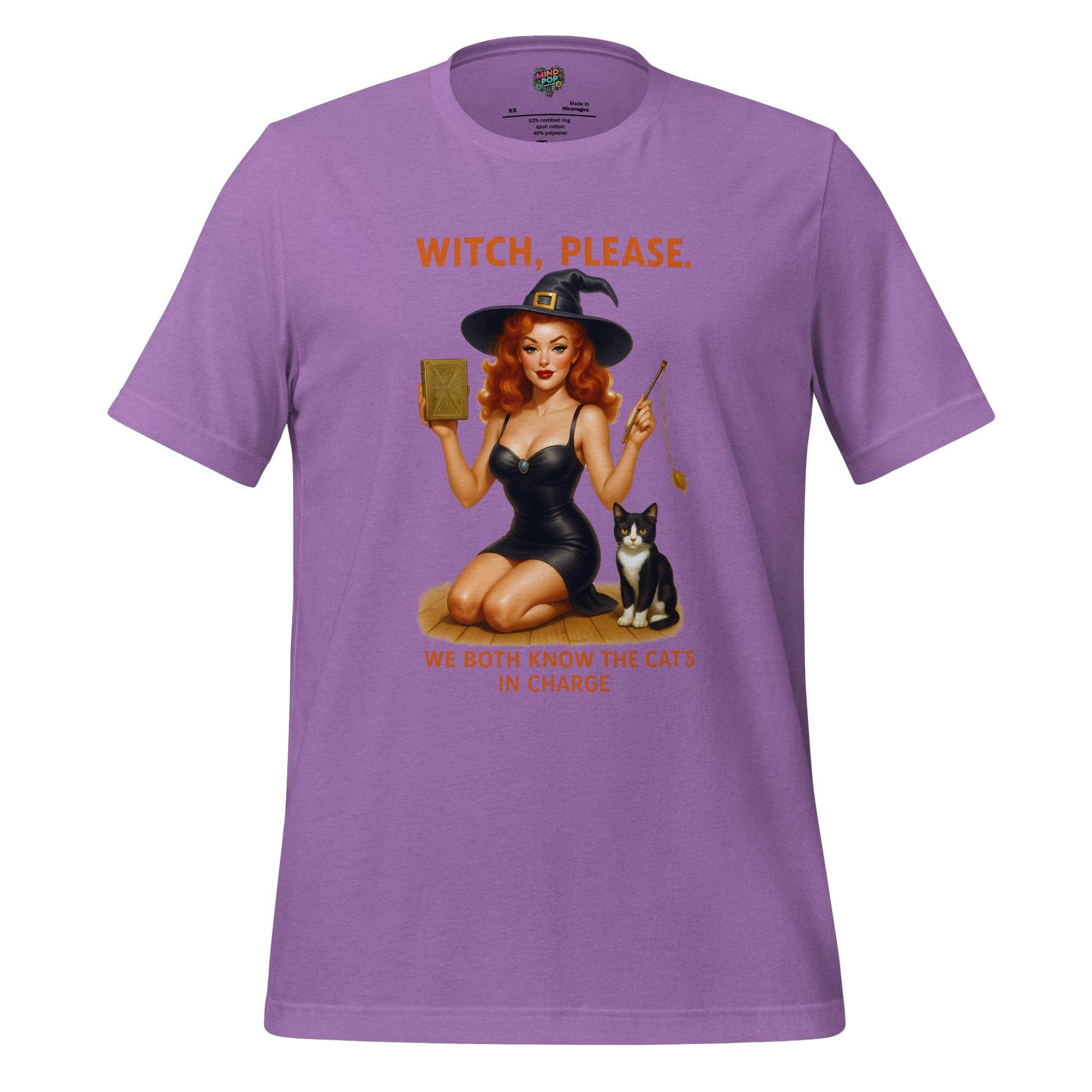 Cat in Charge Witchary Heather Team Purple