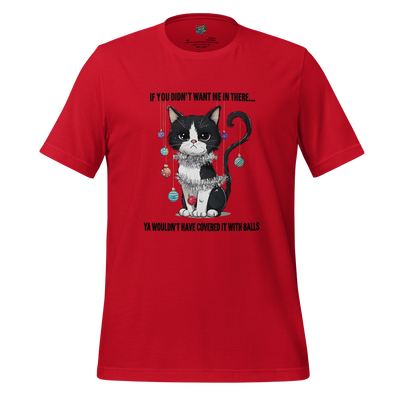 Cat vs Tree Christmas Round 2 Shirt Red