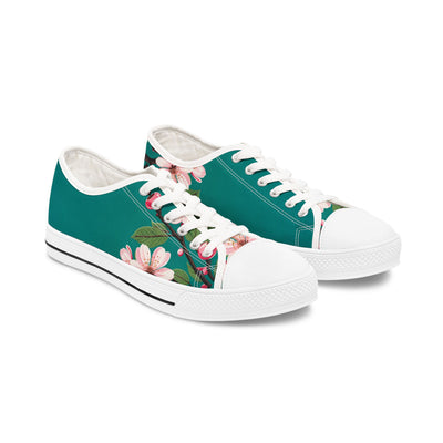 Cherry Blossoms Women's Low Tops White sole