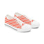 Christmas Candy Cane Women's Lo Top White sole