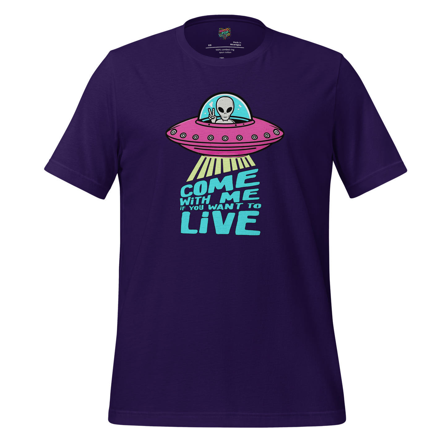 Come with Me alien Shirt Team Purple