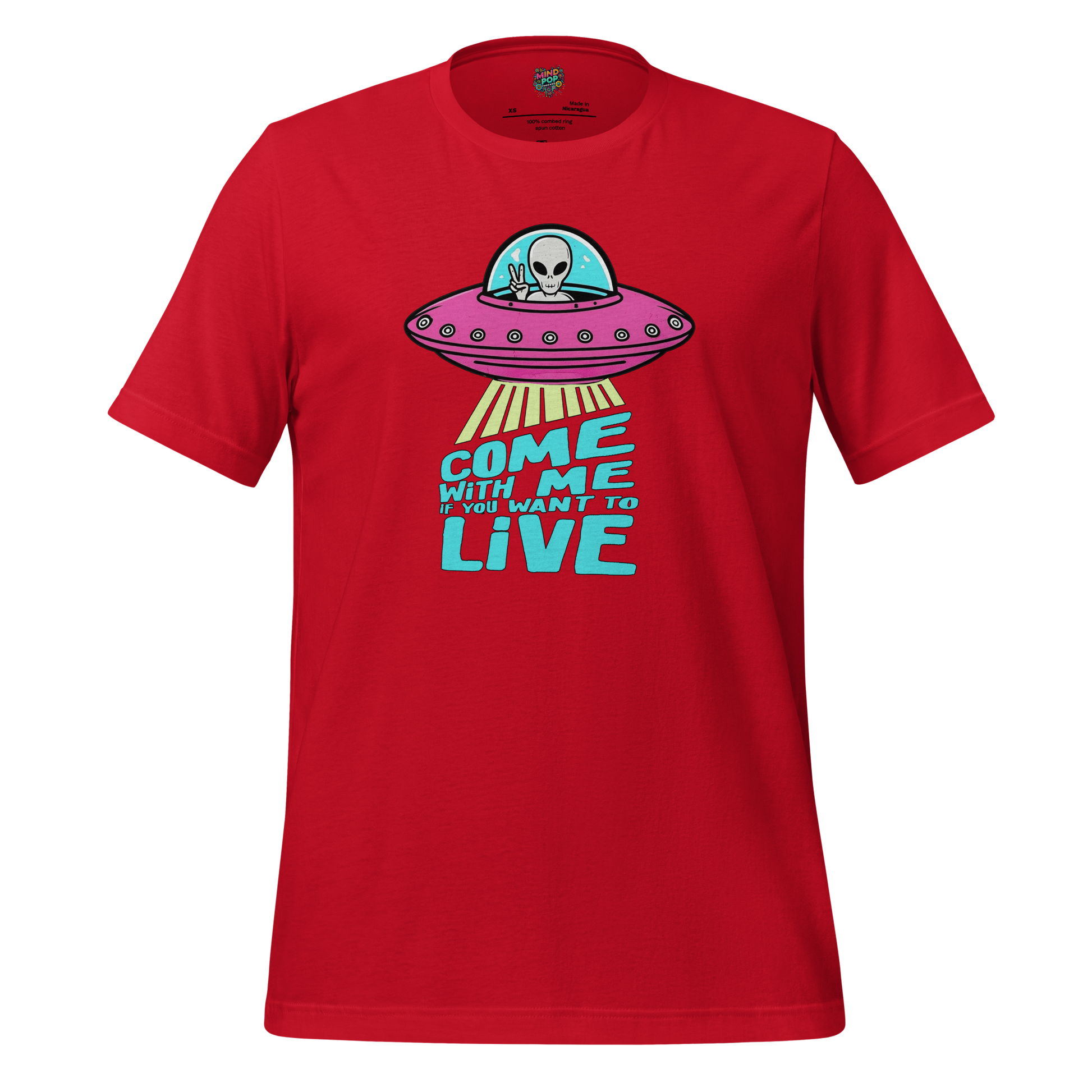 Come with Me alien Shirt Red