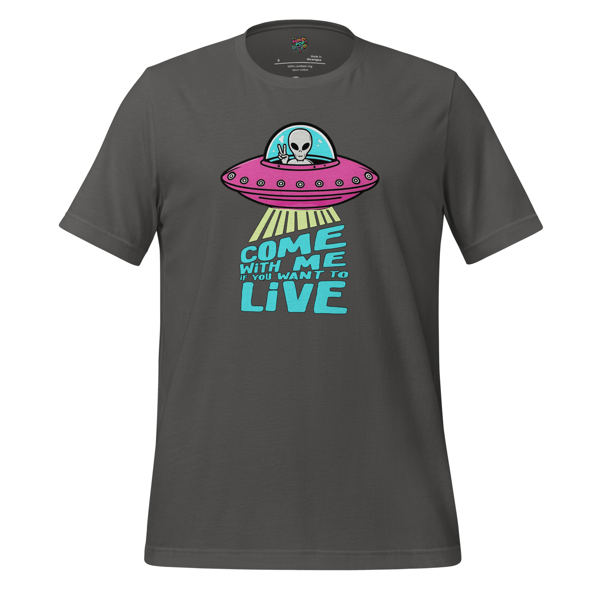 Come with Me alien Shirt Asphalt