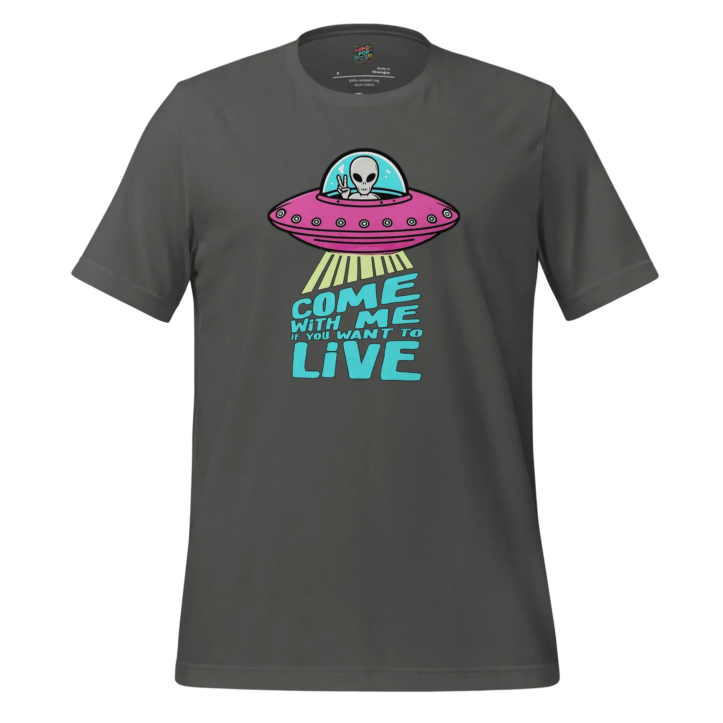 Come with Me alien Shirt Asphalt