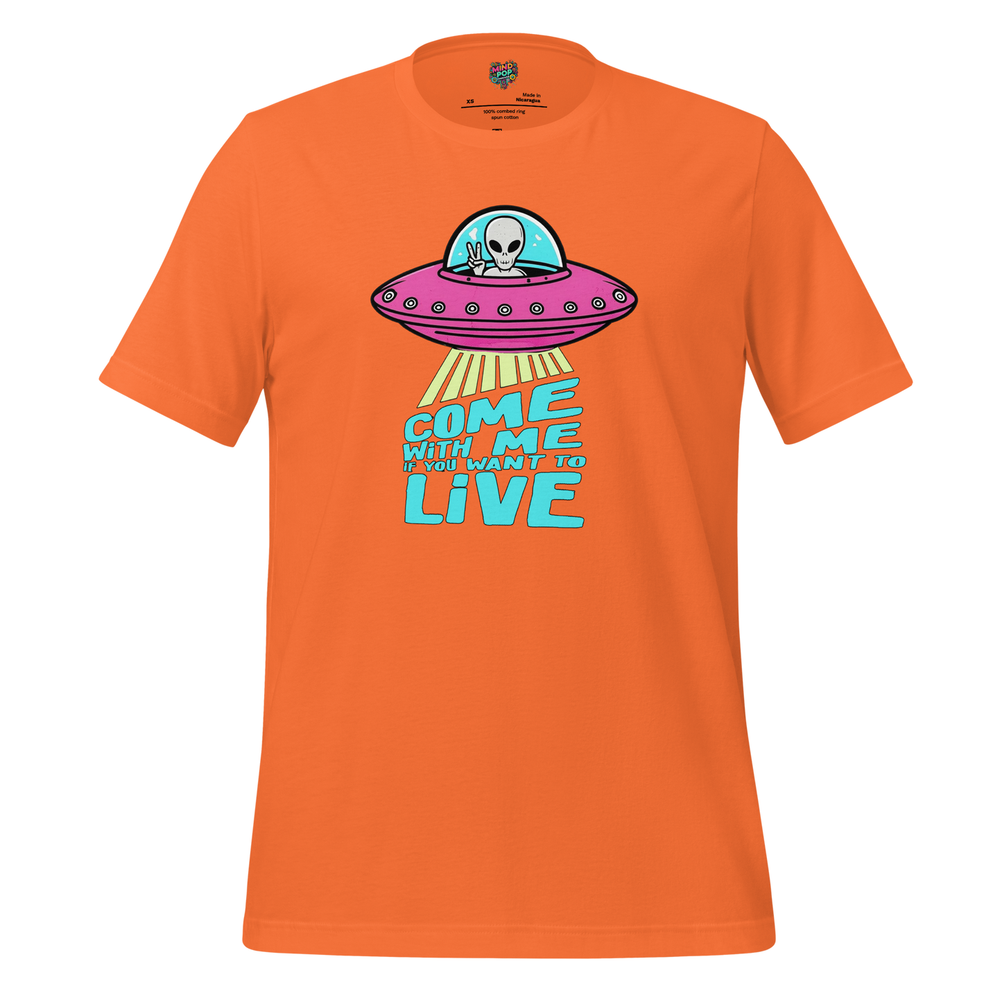 Come with Me alien Shirt Orange