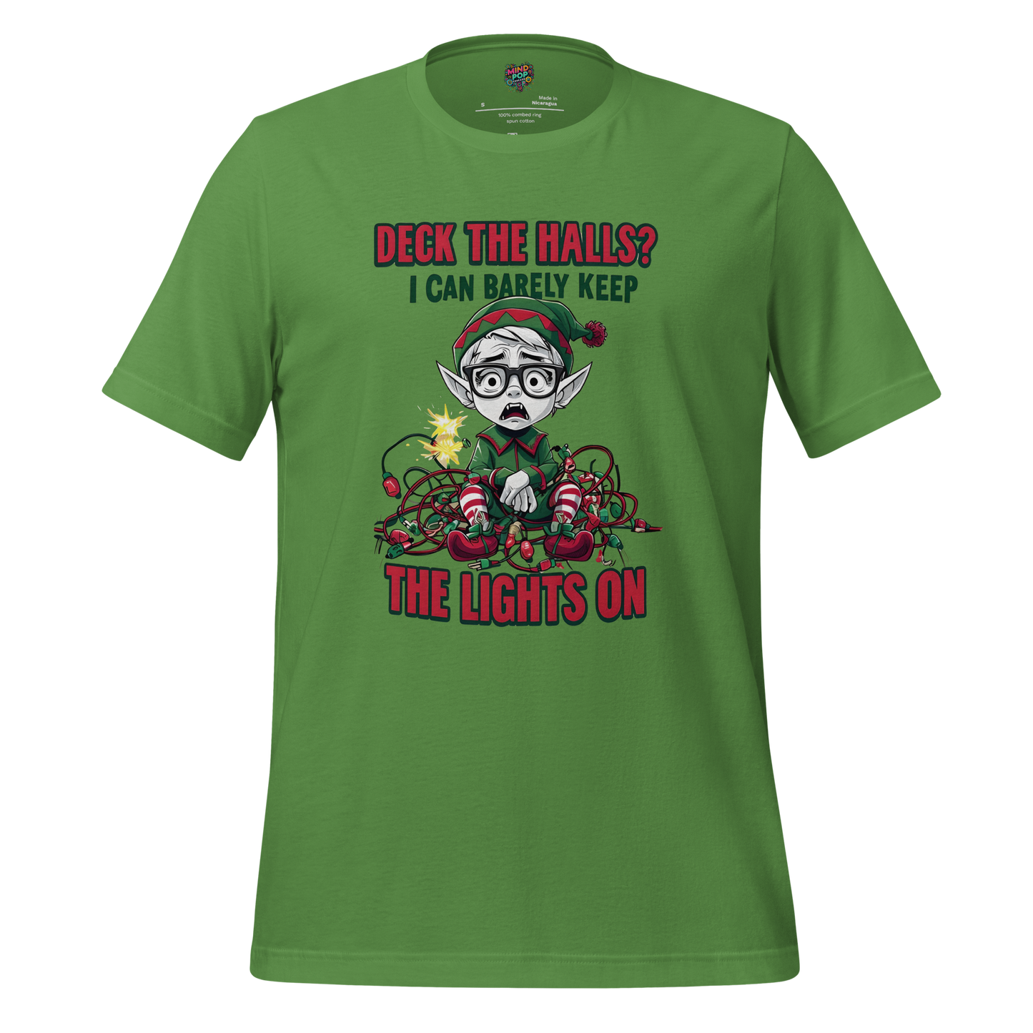 Deck the Halls Broke Elf Shirt Leaf