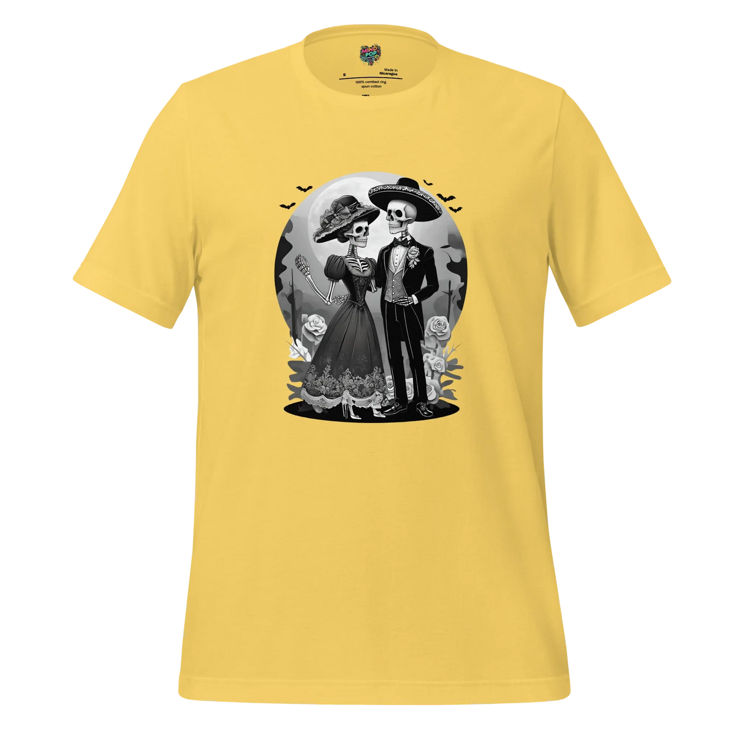 Dia de los Muertos Couple Shirt Yellow
