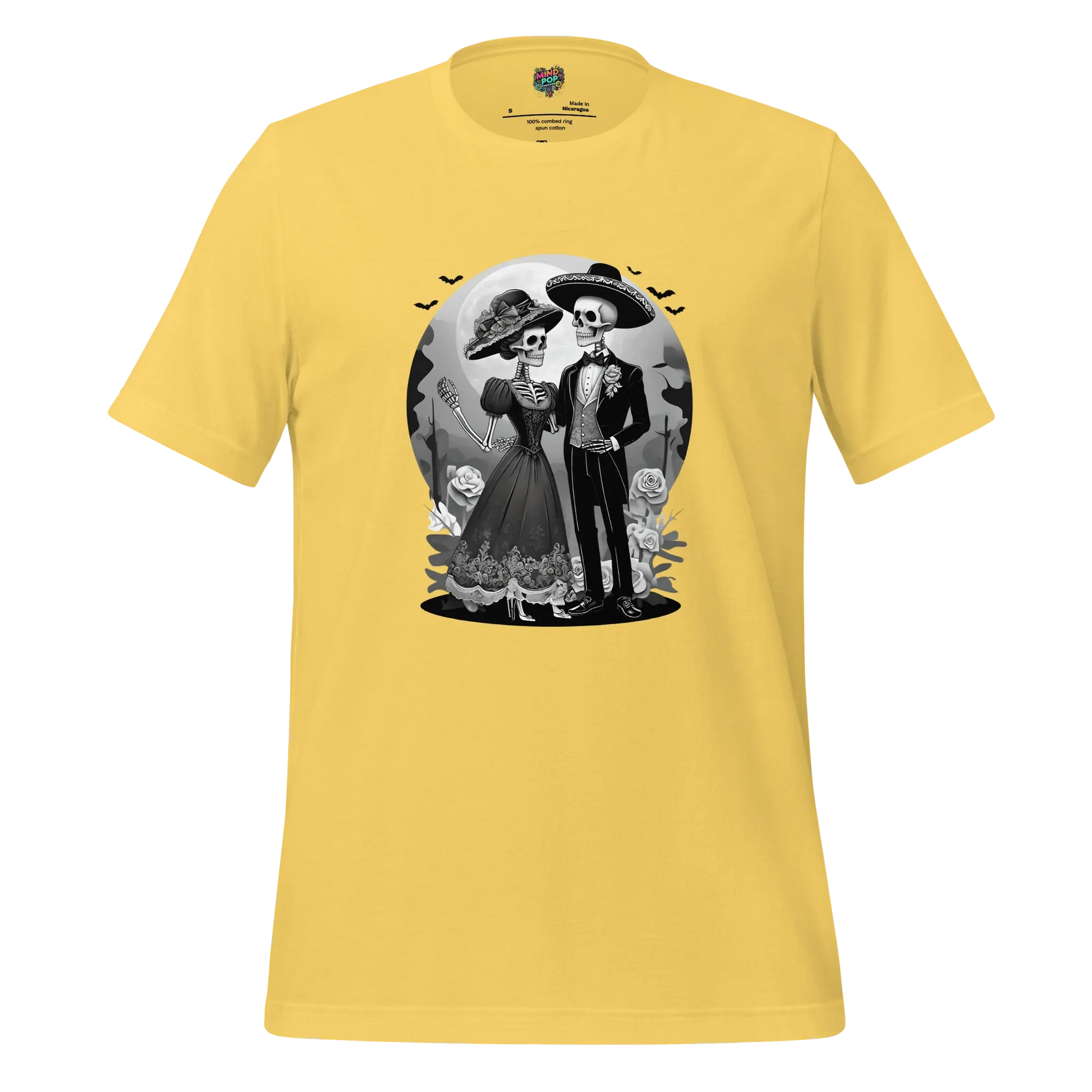 Dia de los Muertos Couple Shirt Yellow