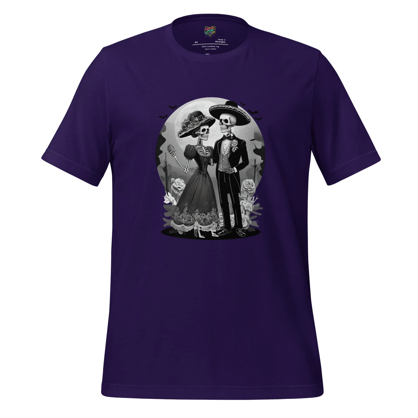 Dia de los Muertos Couple Shirt Team Purple