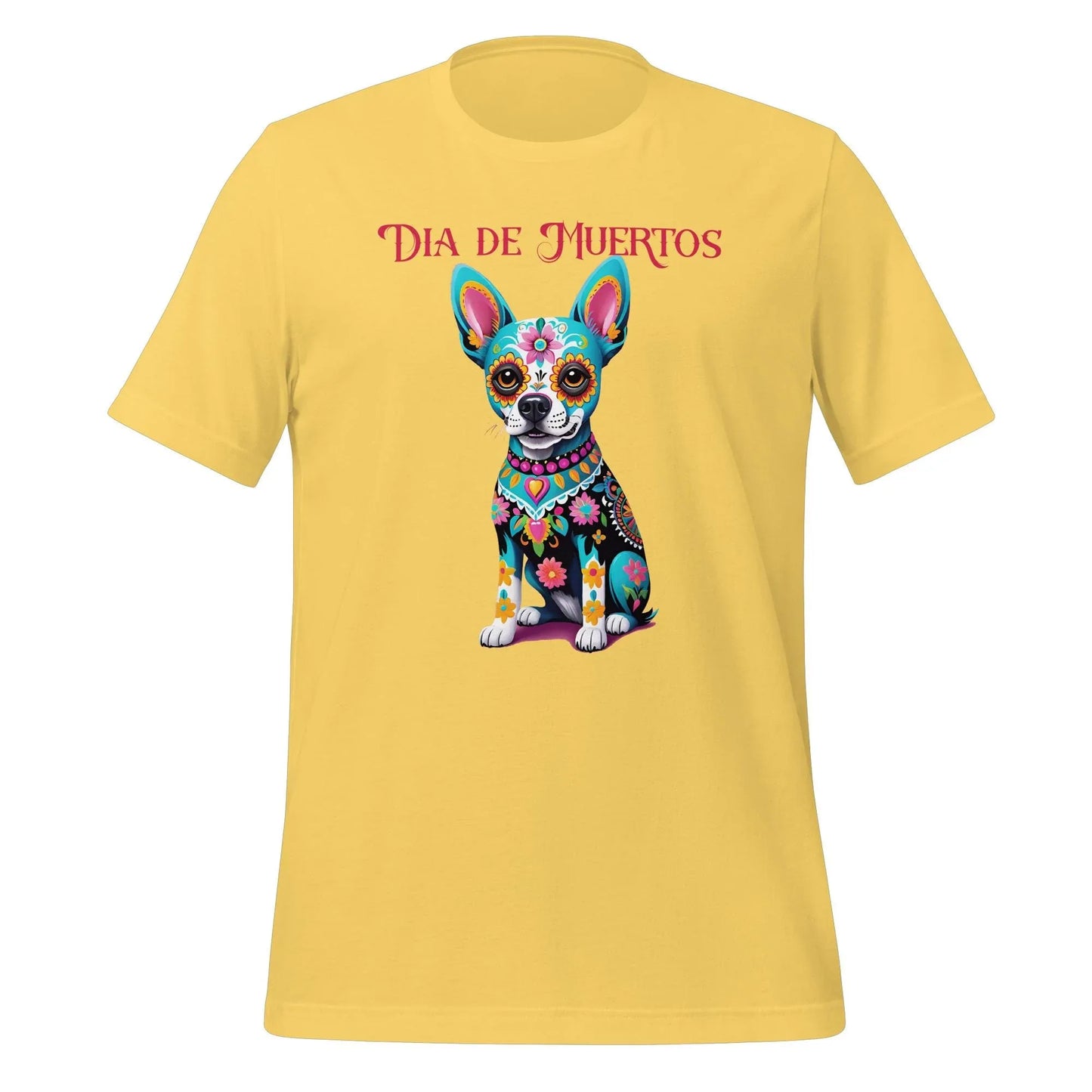 Dia de los Muertos Dog Shirt: Sugar Skull Graphic Tee 5XL