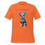 Dia de los Muertos Dog Shirt: Sugar Skull Graphic Tee Orange