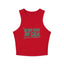 Do Not Rush My Calm Yoga & Pilates fitted Micro-rib Racer tank Solid Red Blend