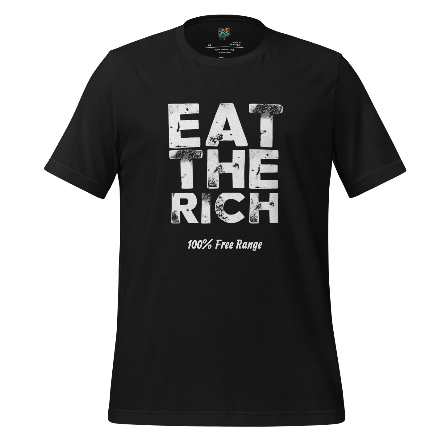EAT THE RICH - 100% Free Range Shirt Vintage Black