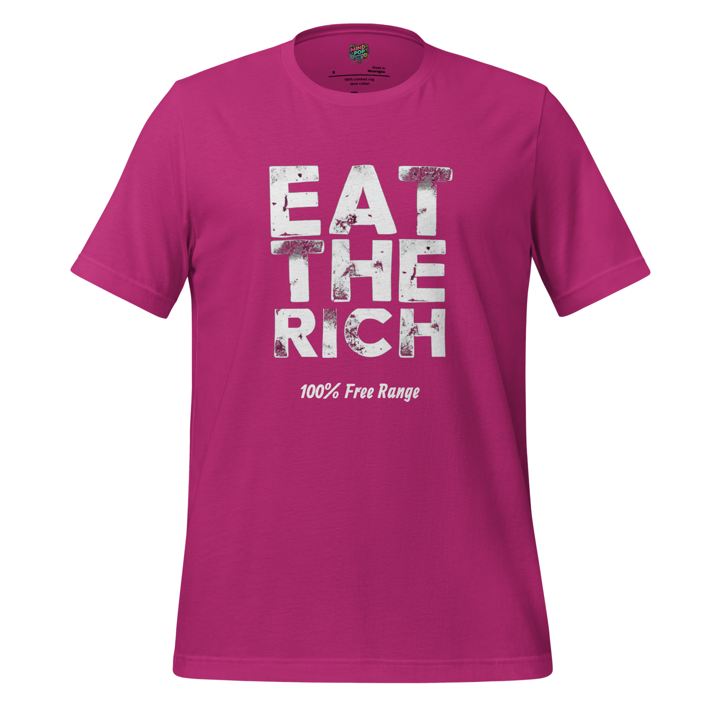 EAT THE RICH - 100% Free Range Shirt Berry