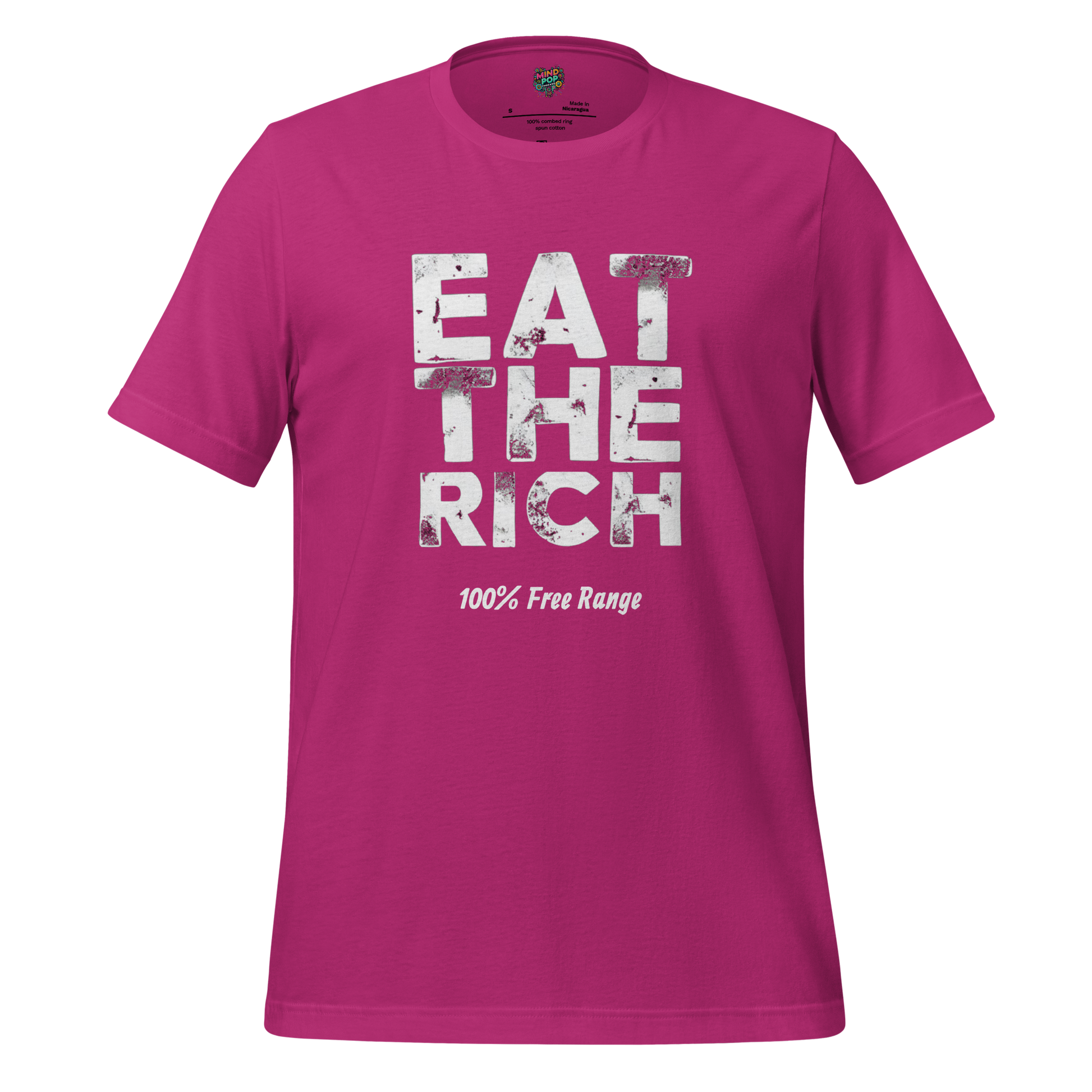 EAT THE RICH - 100% Free Range Shirt Berry