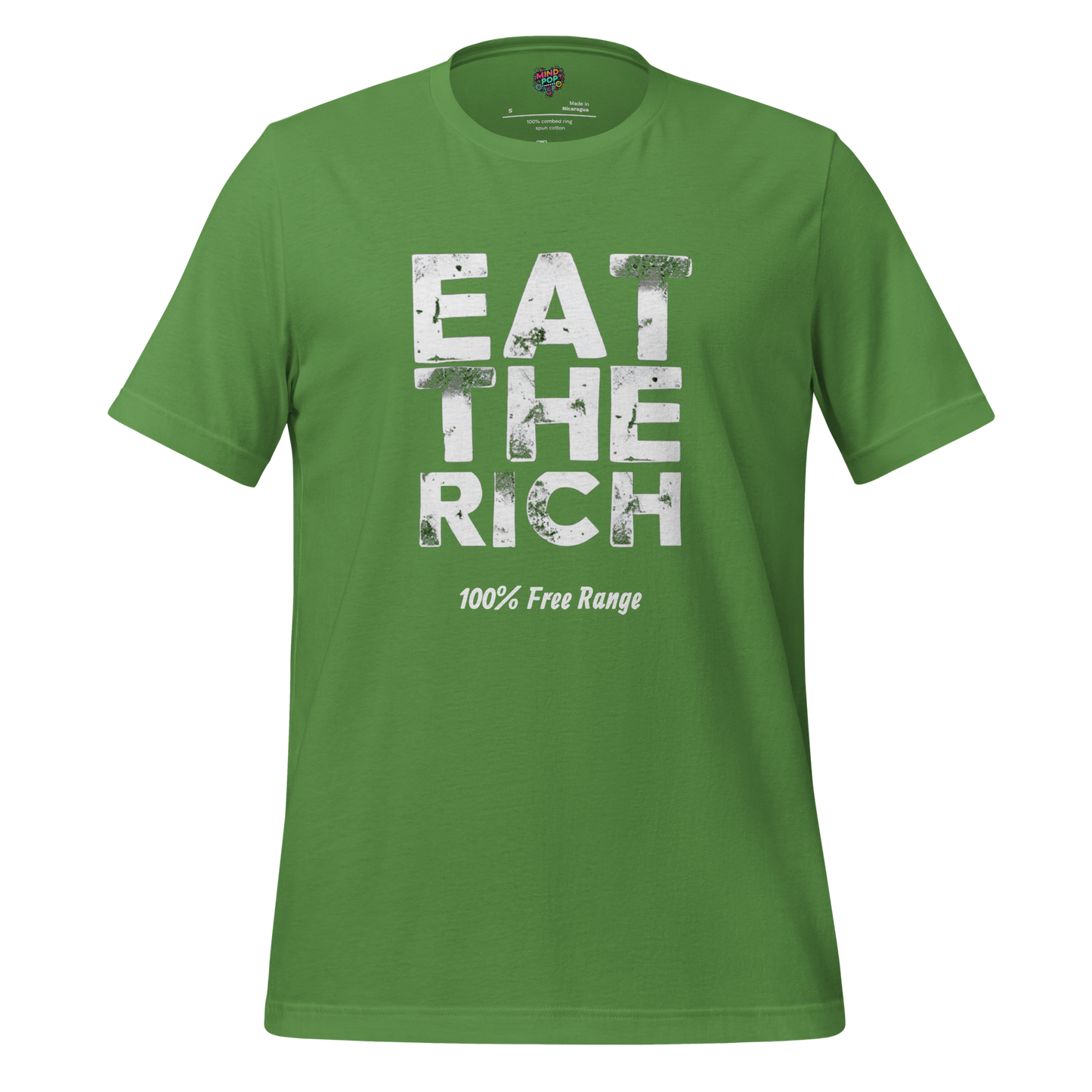 EAT THE RICH - 100% Free Range Shirt Leaf