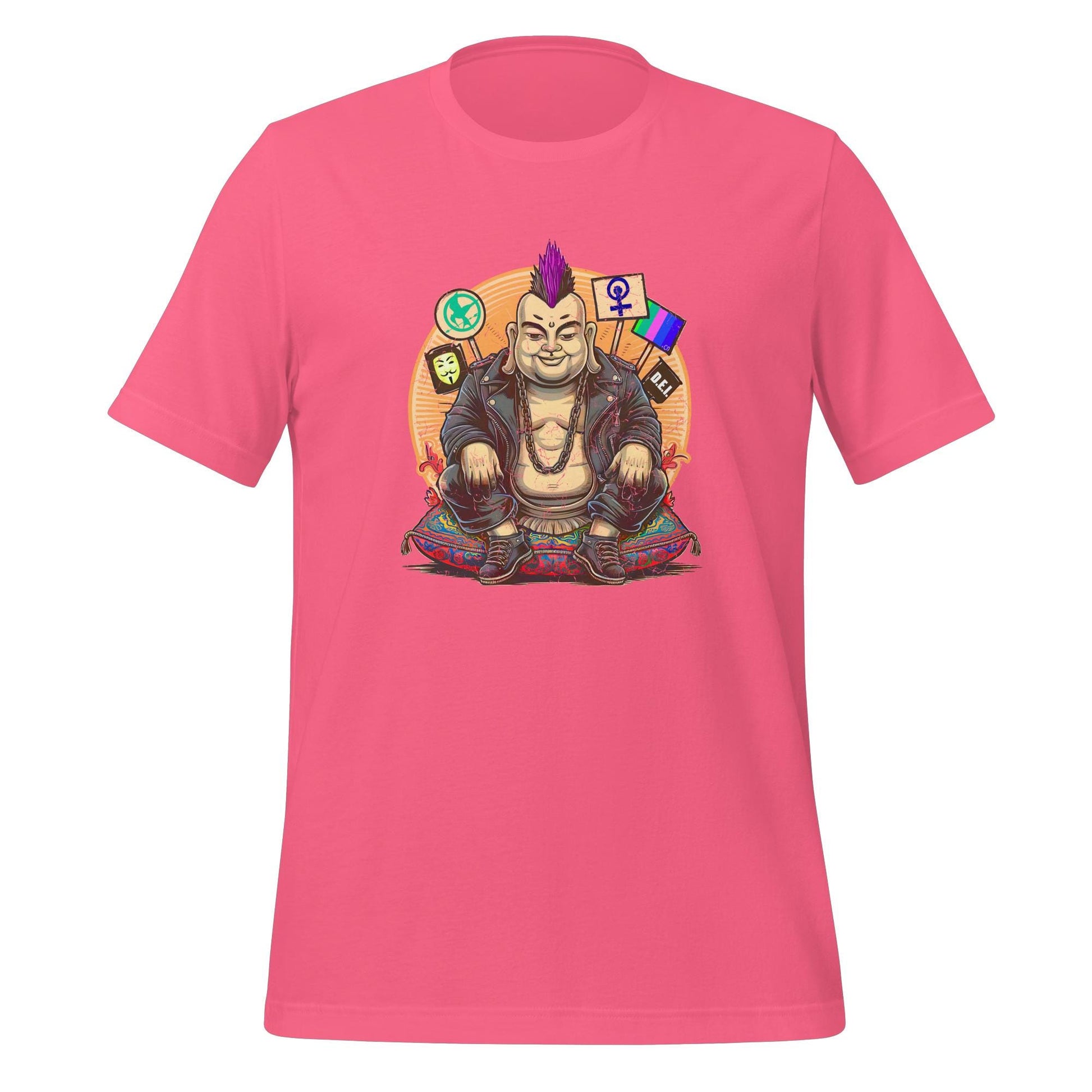 Enlightened Sit-In Punk Buddha Shirt Charity Pink