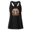 Enlightened Sit-In Punk Buddha fitted racerback tank top Black