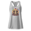 Enlightened Sit-In Punk Buddha fitted racerback tank top Heather gray