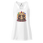Enlightened Sit-In Punk Buddha fitted racerback tank top White