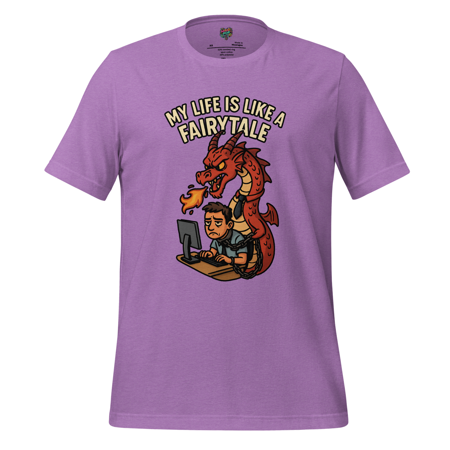 Fairytale Office Shirt Heather Team Purple