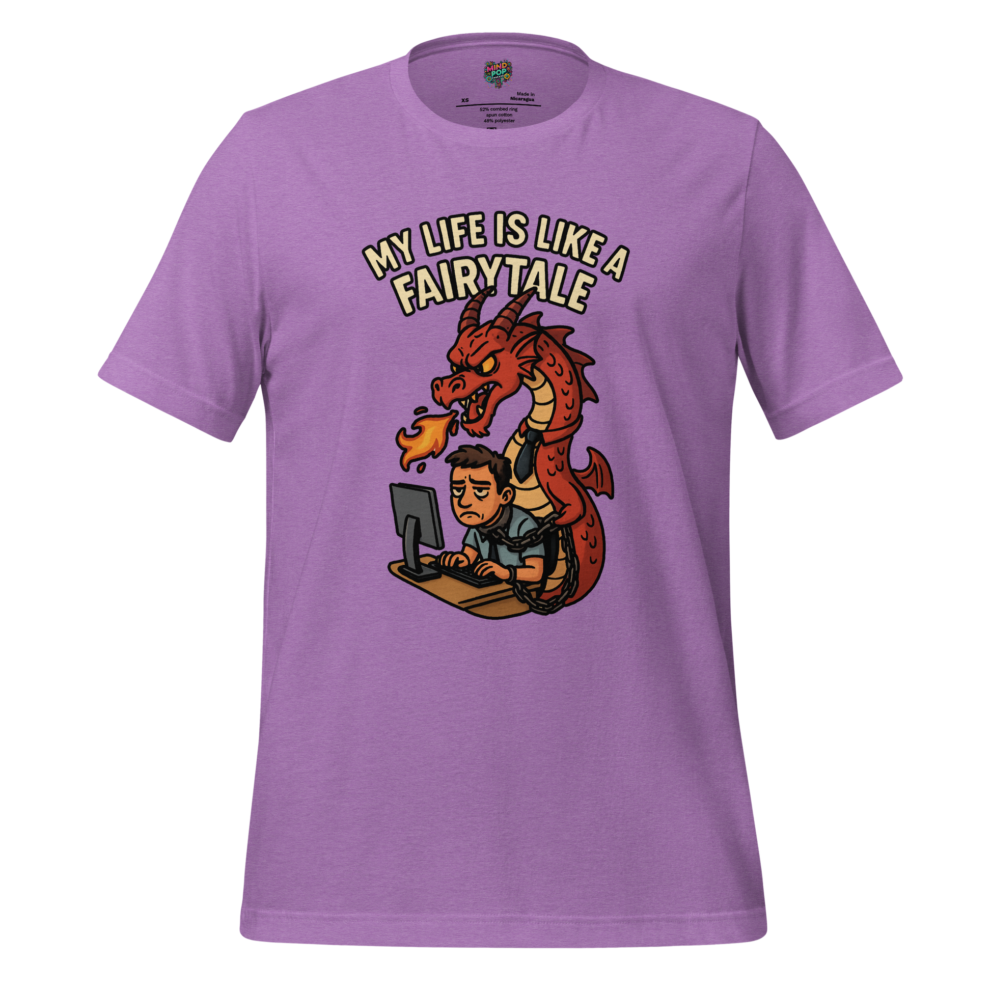 Fairytale Office Shirt Heather Team Purple
