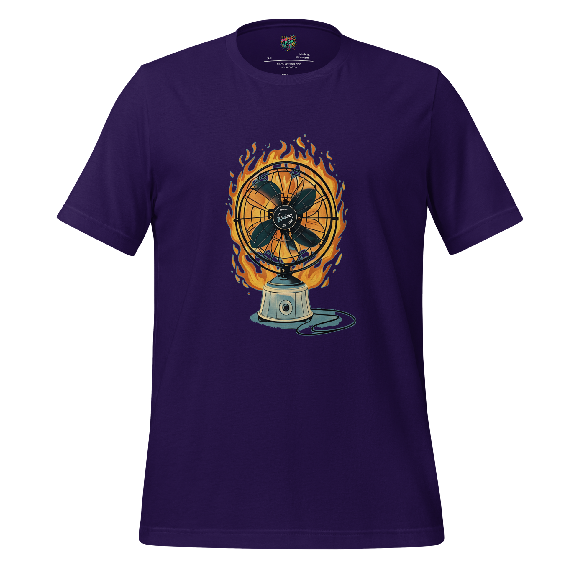 Fan on Fire Shirt Team Purple